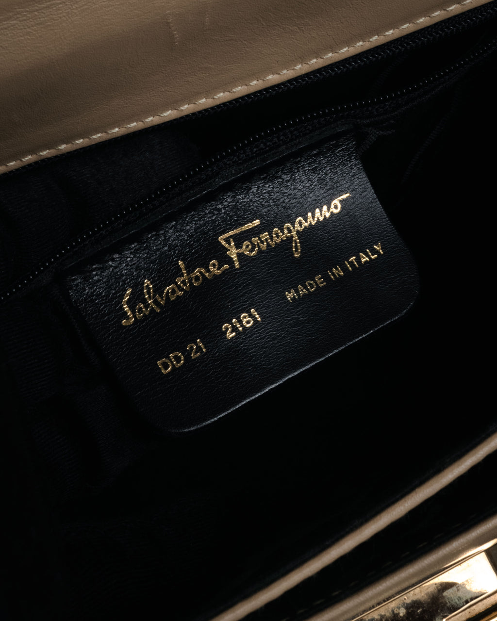 “Salvatore Ferragamo” 1990’s-00’s Gancini top handle bag