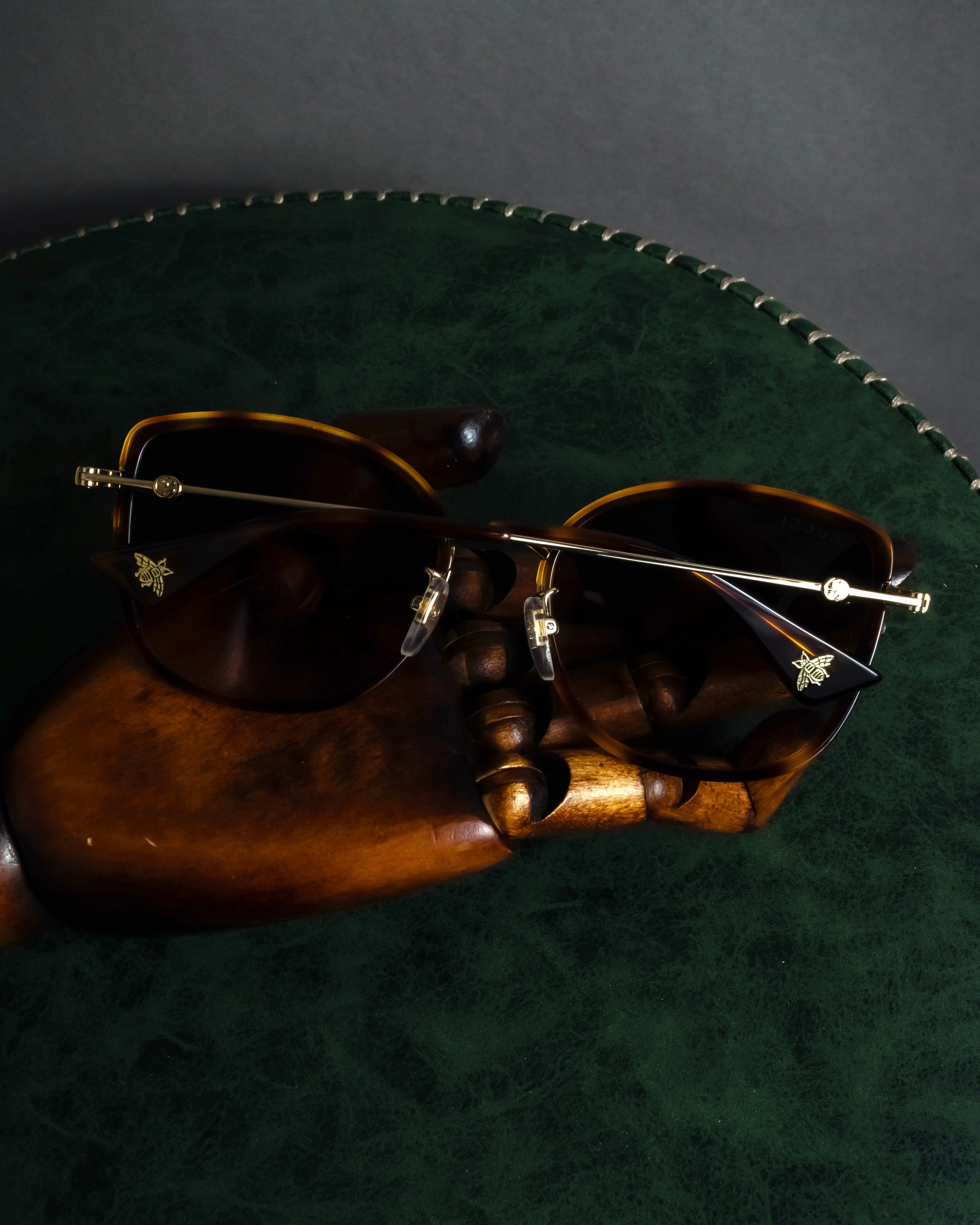 "GUCCI" Square butterfly over-frame sunglasses