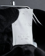 "CELINE" Hedi Slimane period metal buckle design long coat