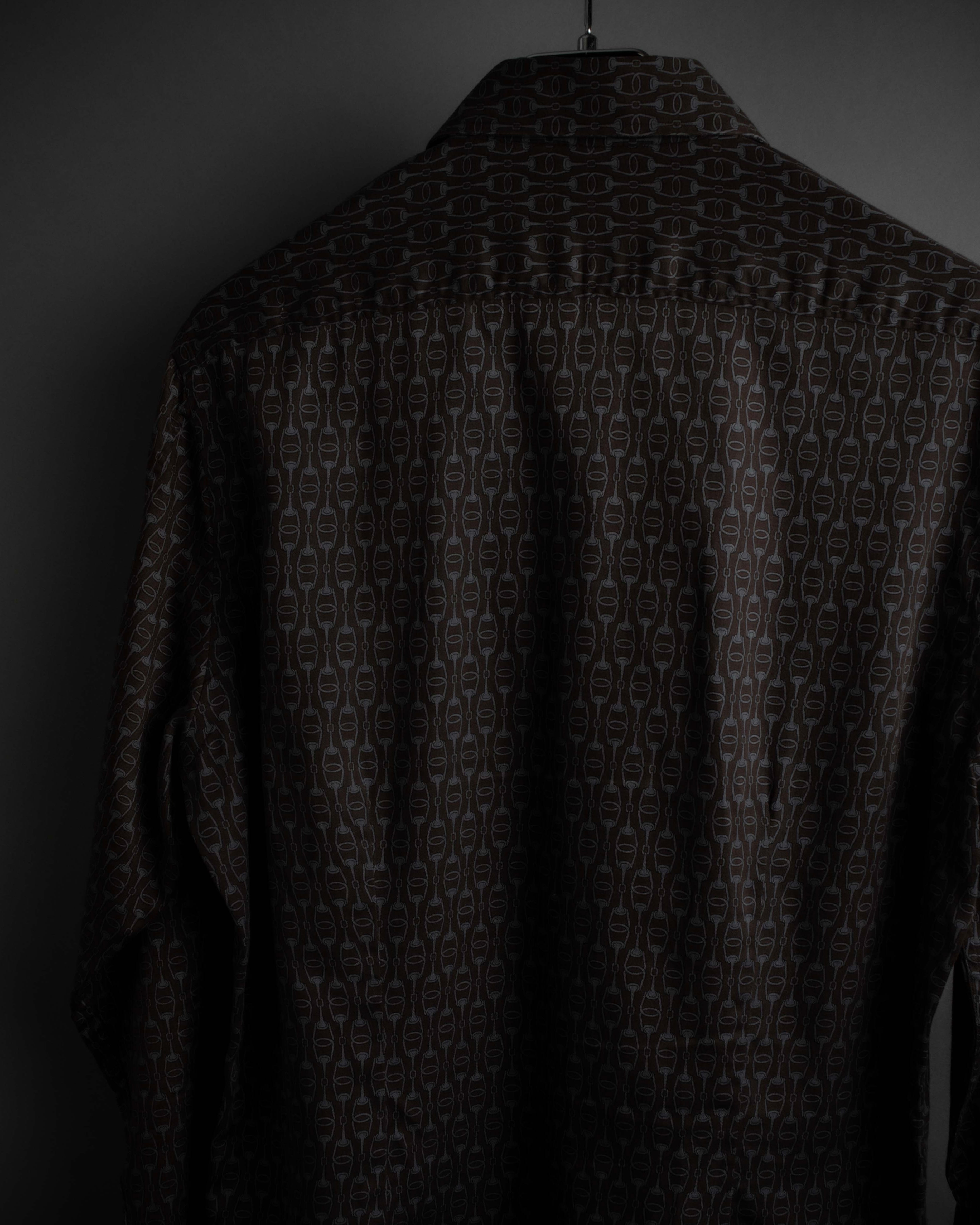 "GUCCI" Horsebit pattern shaped shirt