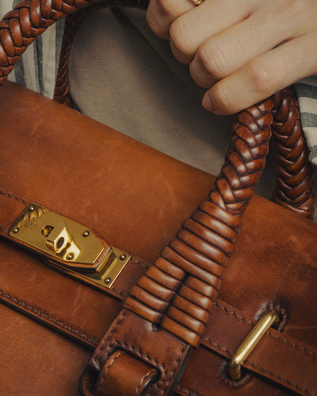 -SPECIAL- “GUCCI” 2016-2021 Archive inspired braided leather top handle bag