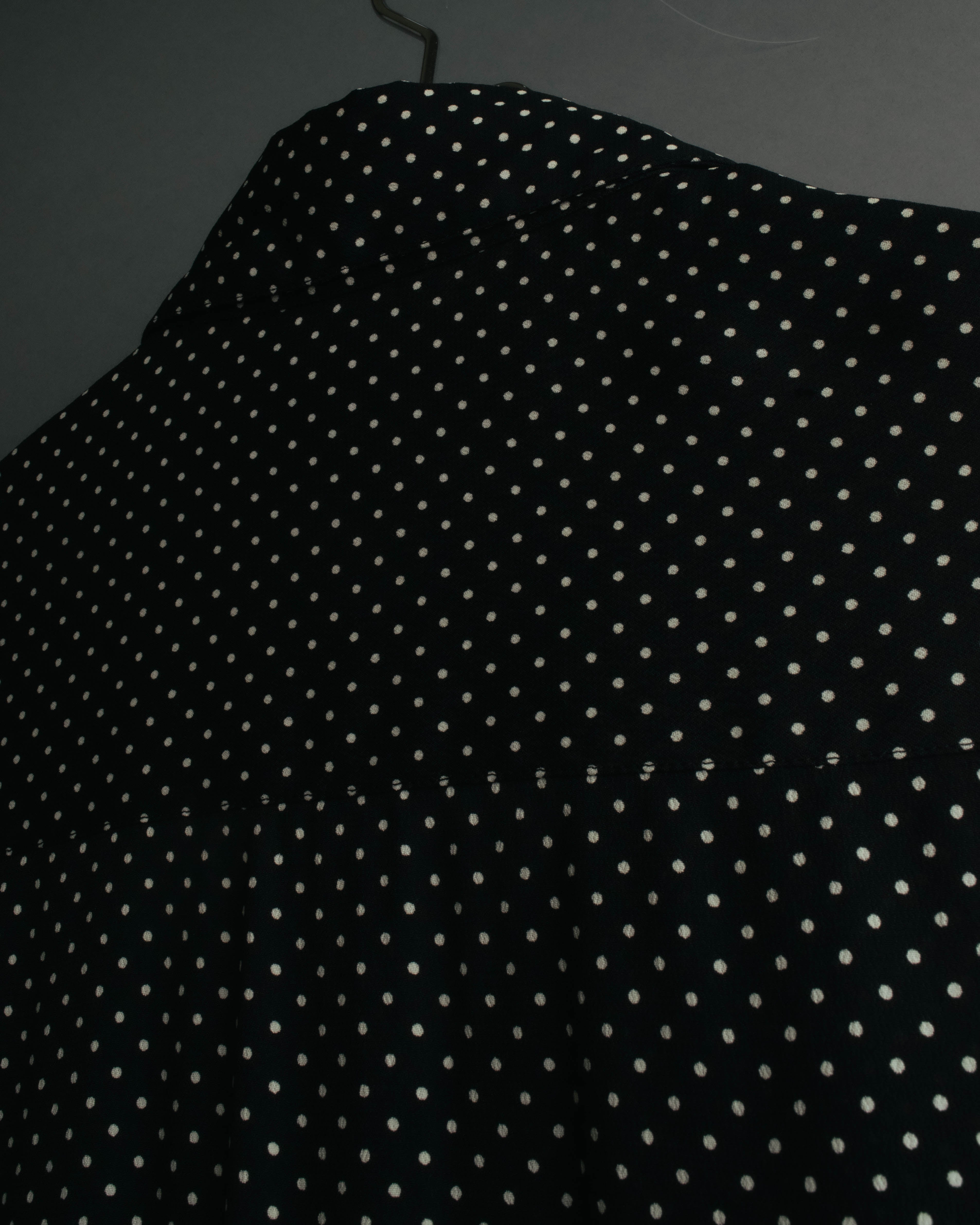 "CELINE" 2010's-2020's Polka dot viscose long sleeve shirt