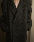 Abrigo de mezcla de mohair de doble botonadura de los años 90 de Christian Dior MONSIEUR