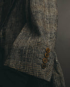 "Ermenegildo Zegna" 80's-90's Textured silk single-breasted blazer