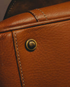 -SPECIAL- “Christian Dior” 2006-2007 Gaucho saddle leather two-way satchel