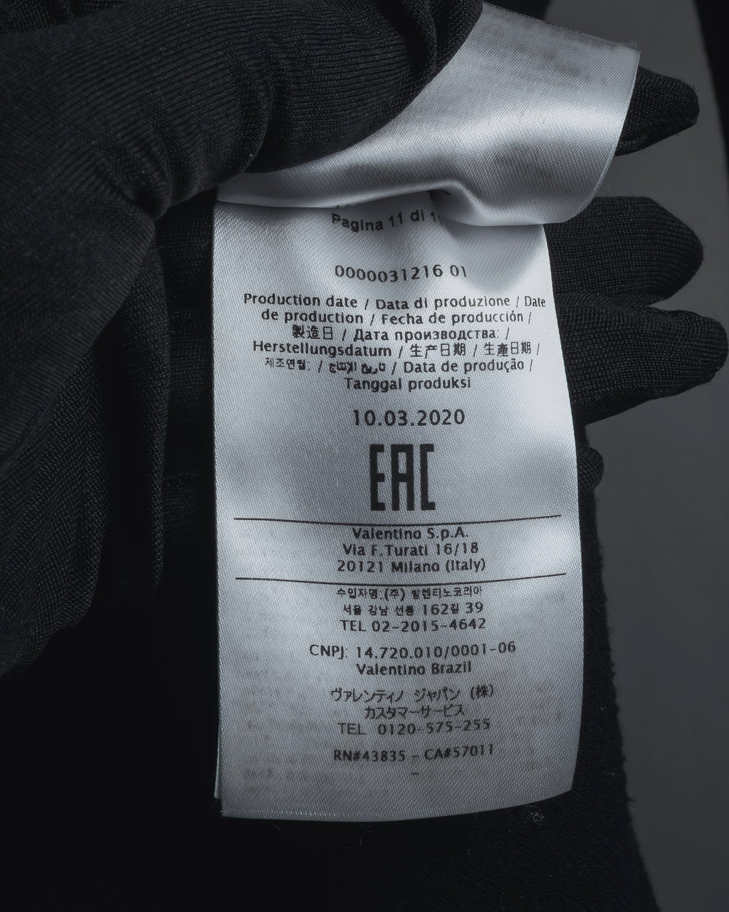 "RED VALENTINO" Lace bib knit tunic dress