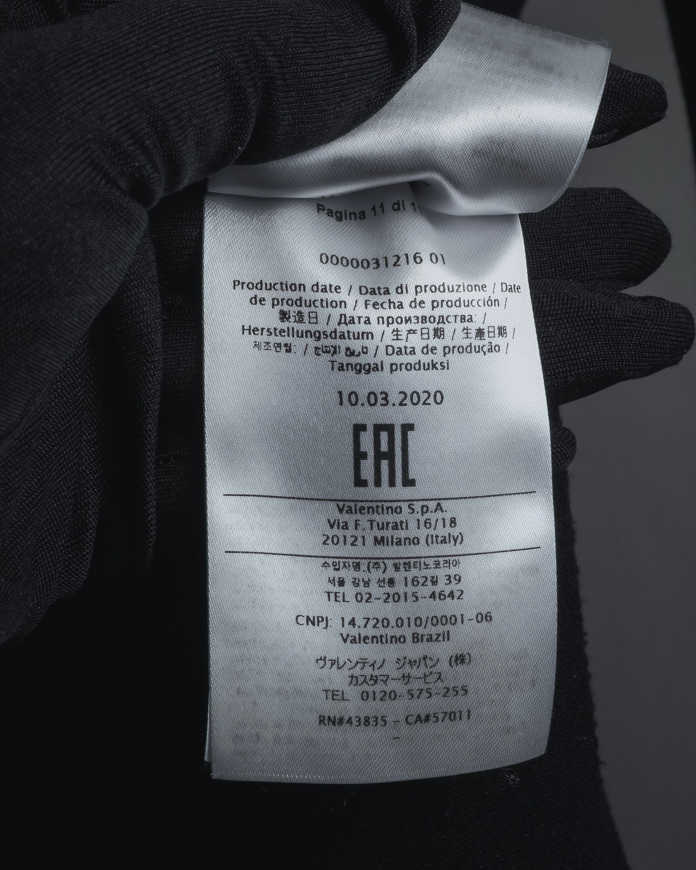 "RED VALENTINO" Lace bib knit tunic dress