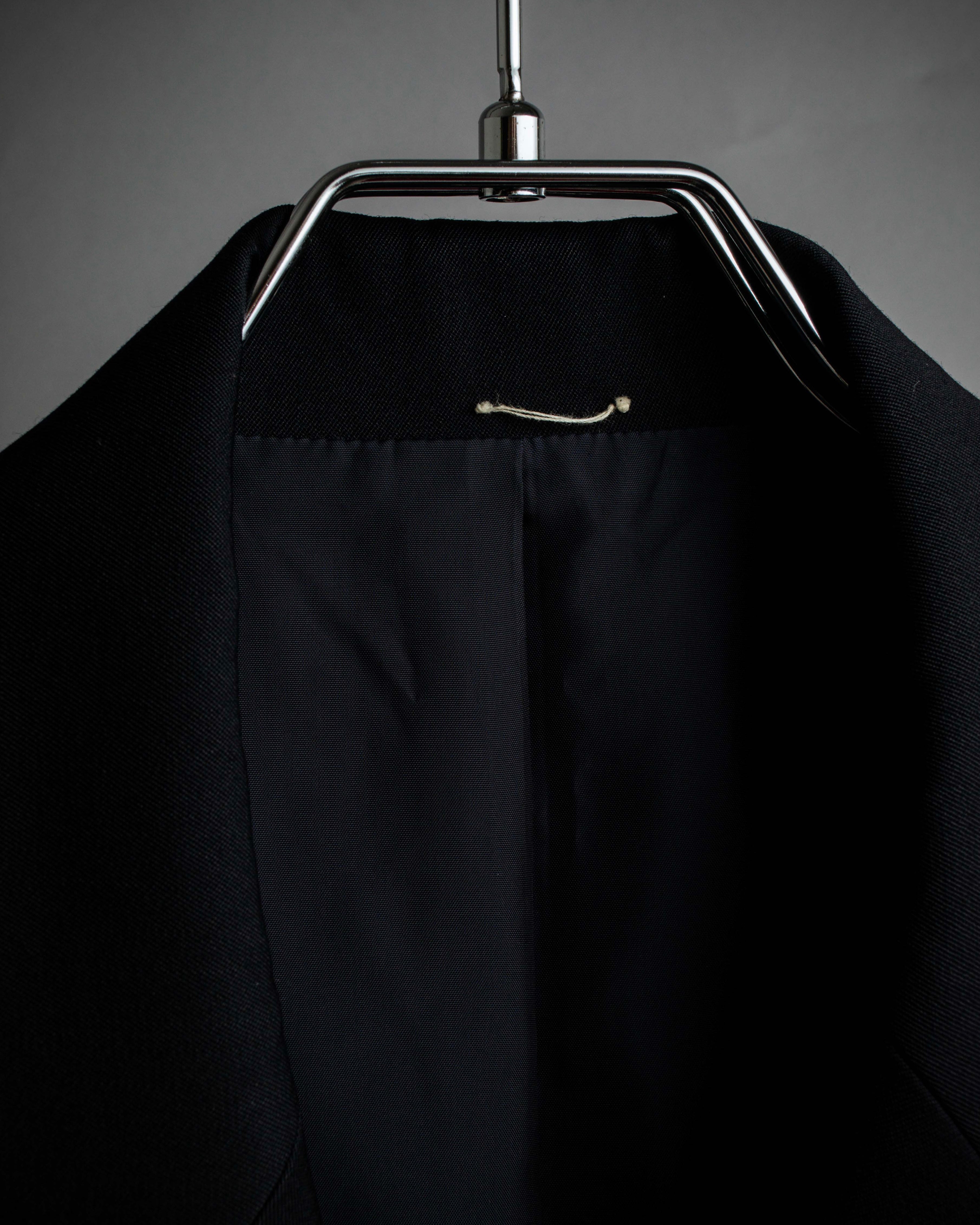 "Y's" 94AW sharp lapel cut design double-breasted jacket