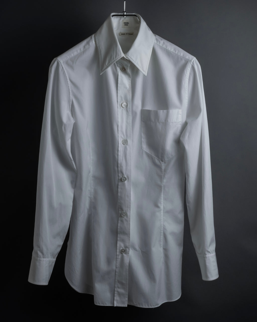 "HERMES" High-quality fine count cotton dress shirt