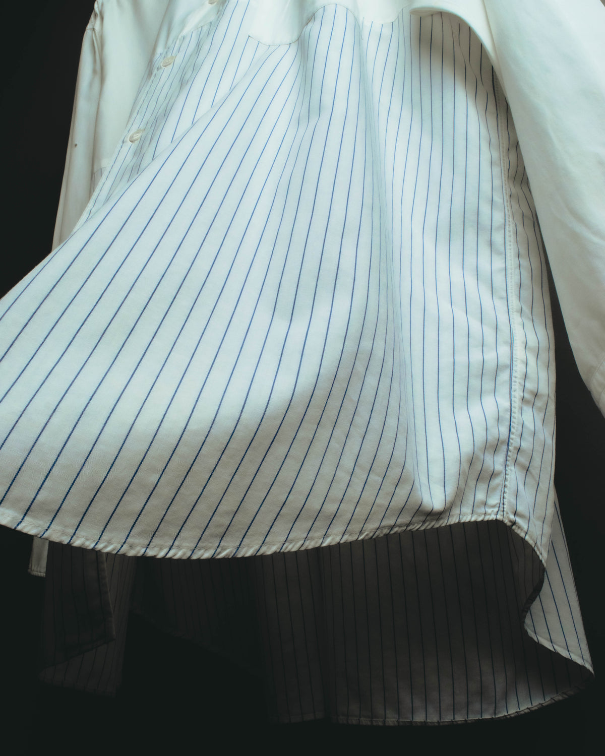 "COMME des GARÇONS HOMME" 90's-00's Patchwork long-sleeve shirt