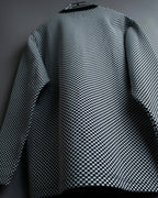 “VERSACE” checkered pattern zip pocket pull over