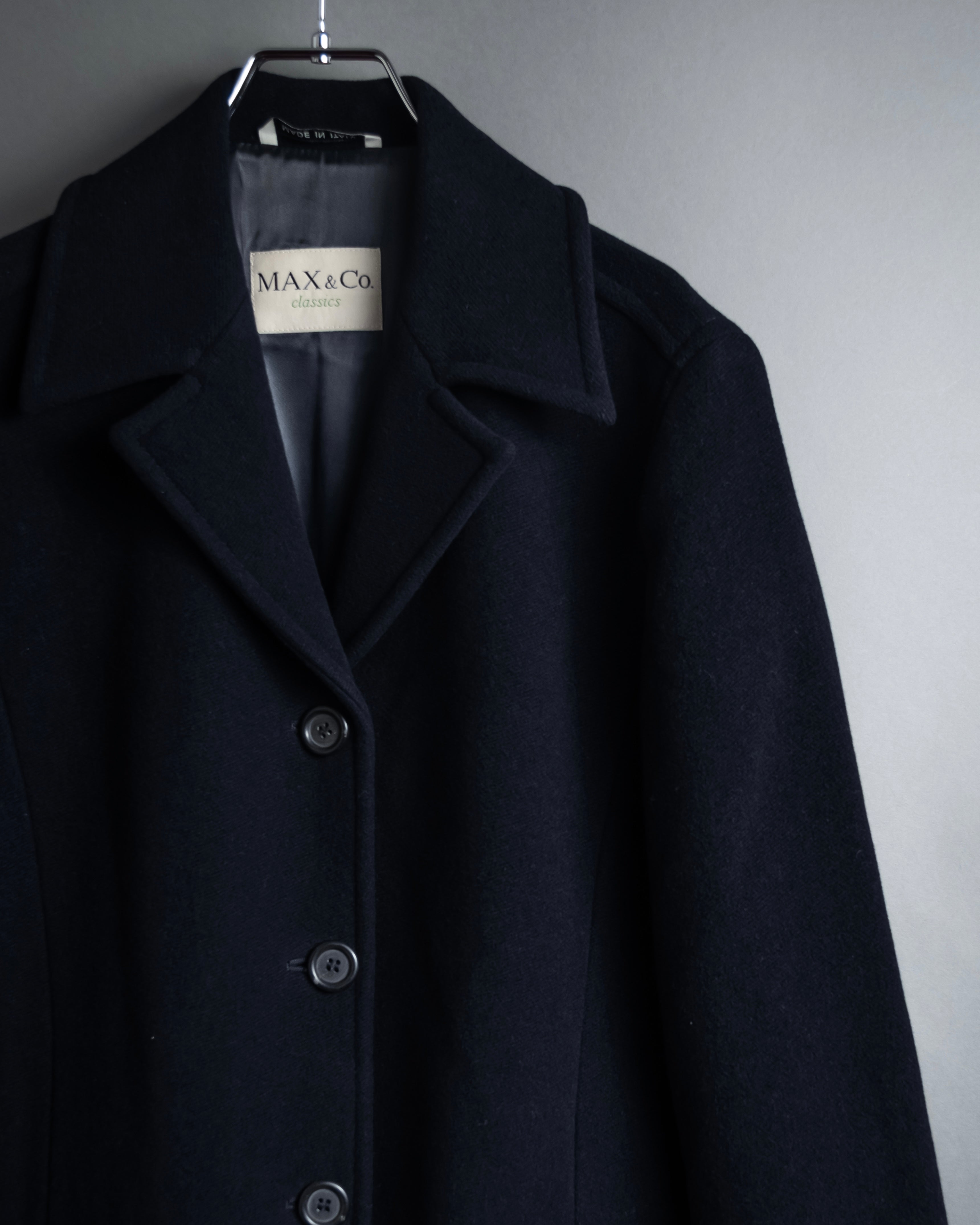 "MAX&Co." Straight fitting super maxi-length chester coat