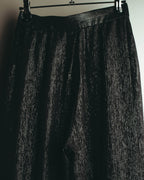 -SPECIAL- "Christian Dior" 00's Metallic silk blend fluid wide-leg trousers