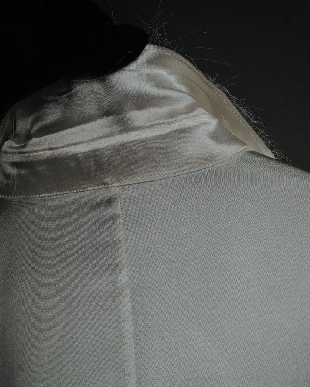 –SPECIAL– "LOEWE" 00’s Satin dolman sleeve destroy edge shirt