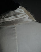 –SPECIAL– "LOEWE" 00’s Satin dolman sleeve destroy edge shirt