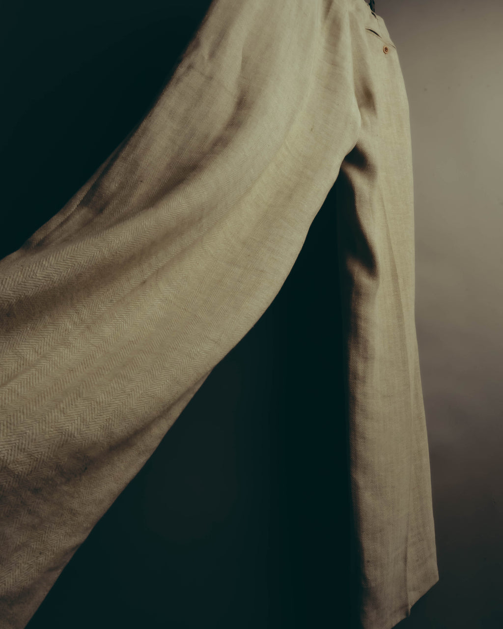 -SPECIAL- “HERMES” 80’s-90’s Herringbone linen suit set