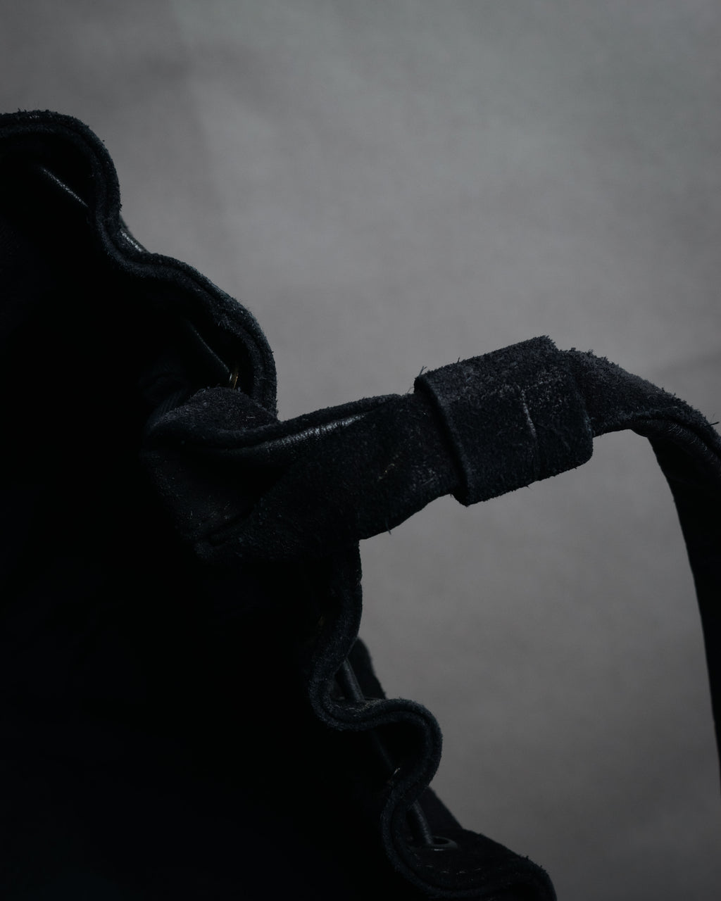 “SEE BY CHLOÉ” 2010’s Croc embossed suede drawstring bag