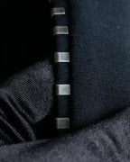 "VERSACE" Silver parts design vertical lapel tailored jacket