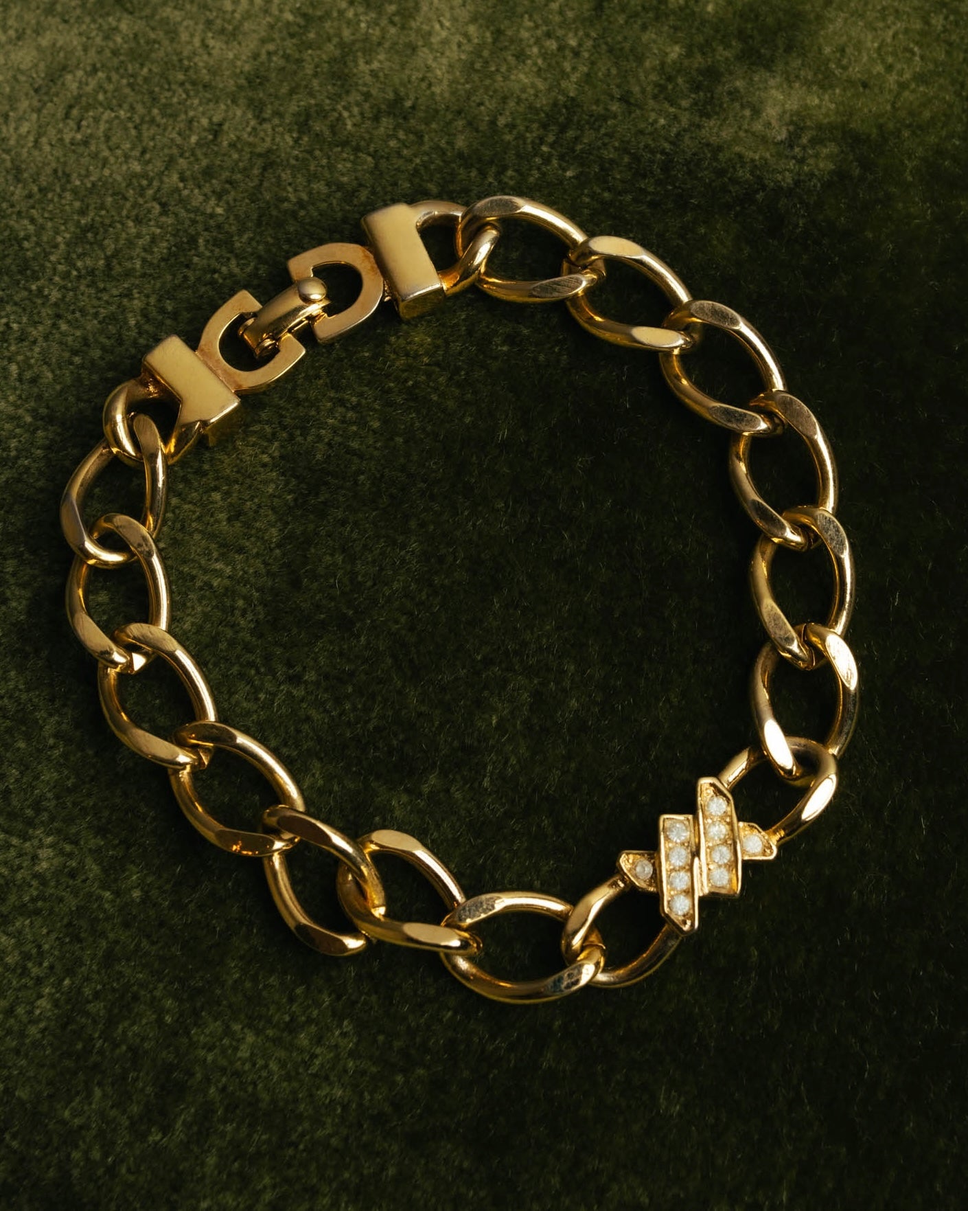 Christian Dior (Christian Dior) - CD Logo Chain Bracelet - Gold