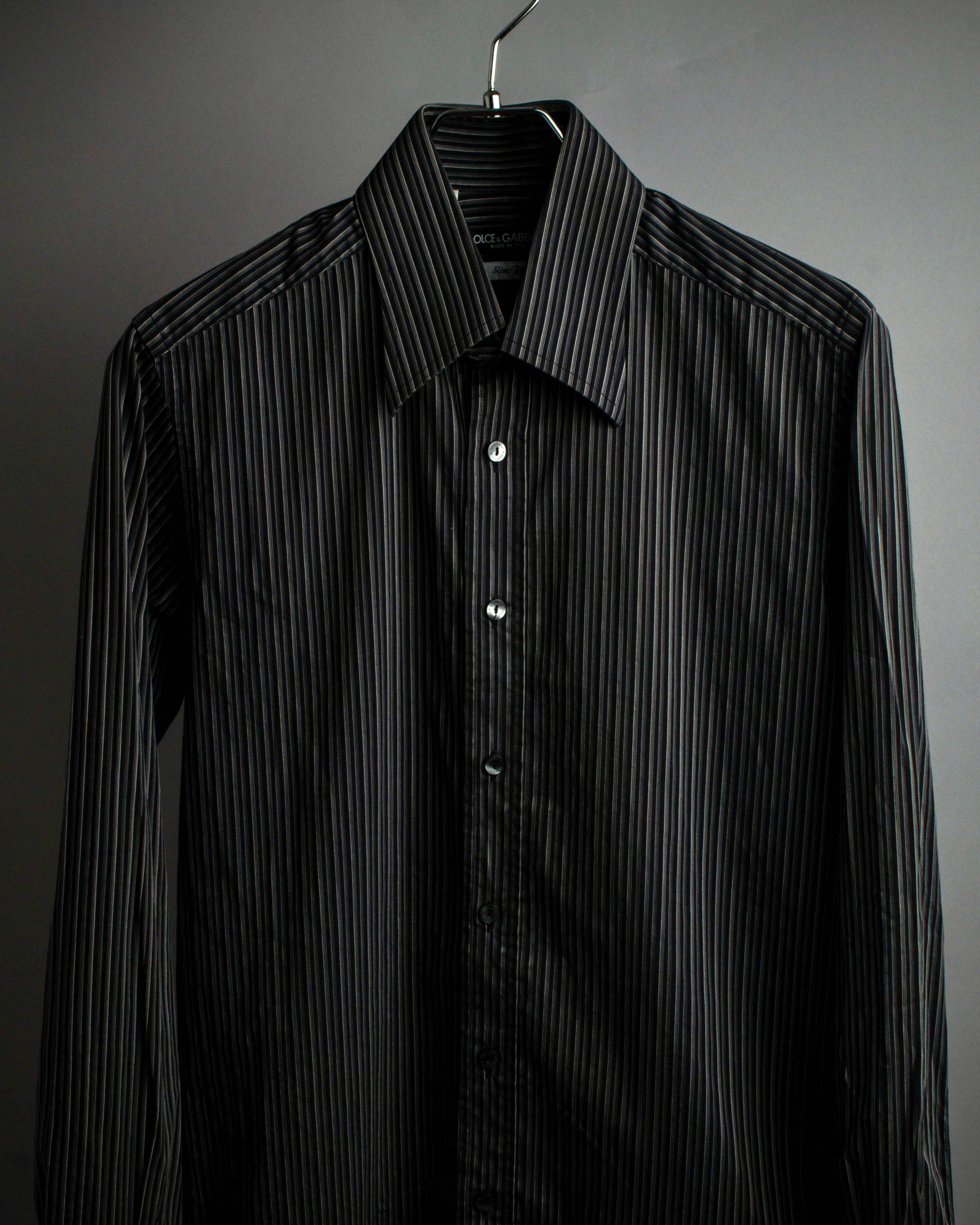 "Dolce & Gabbana" Pinstripe slim shape shirt