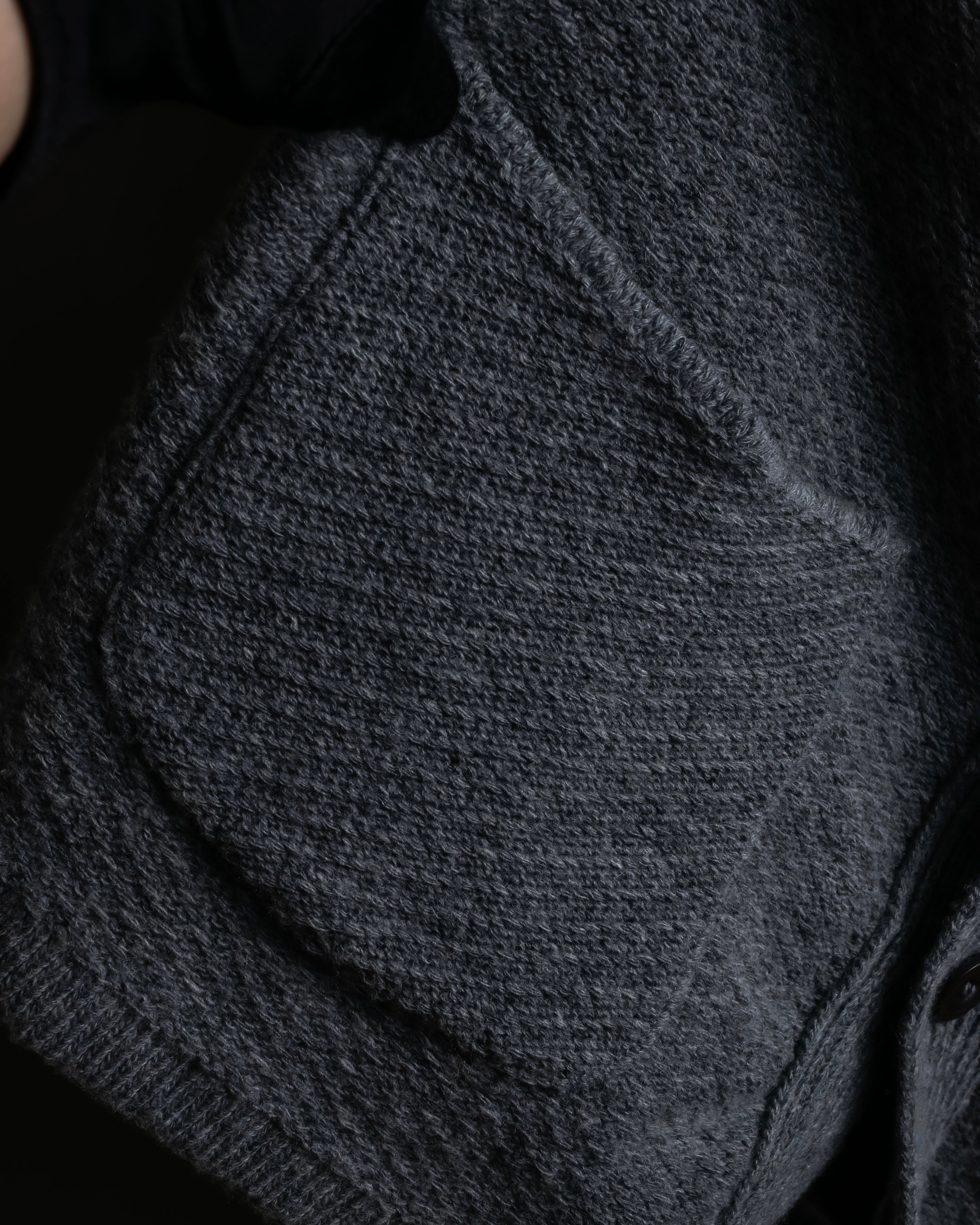 "OUR LEGACY" Patch pocket design lambswool knit jacket