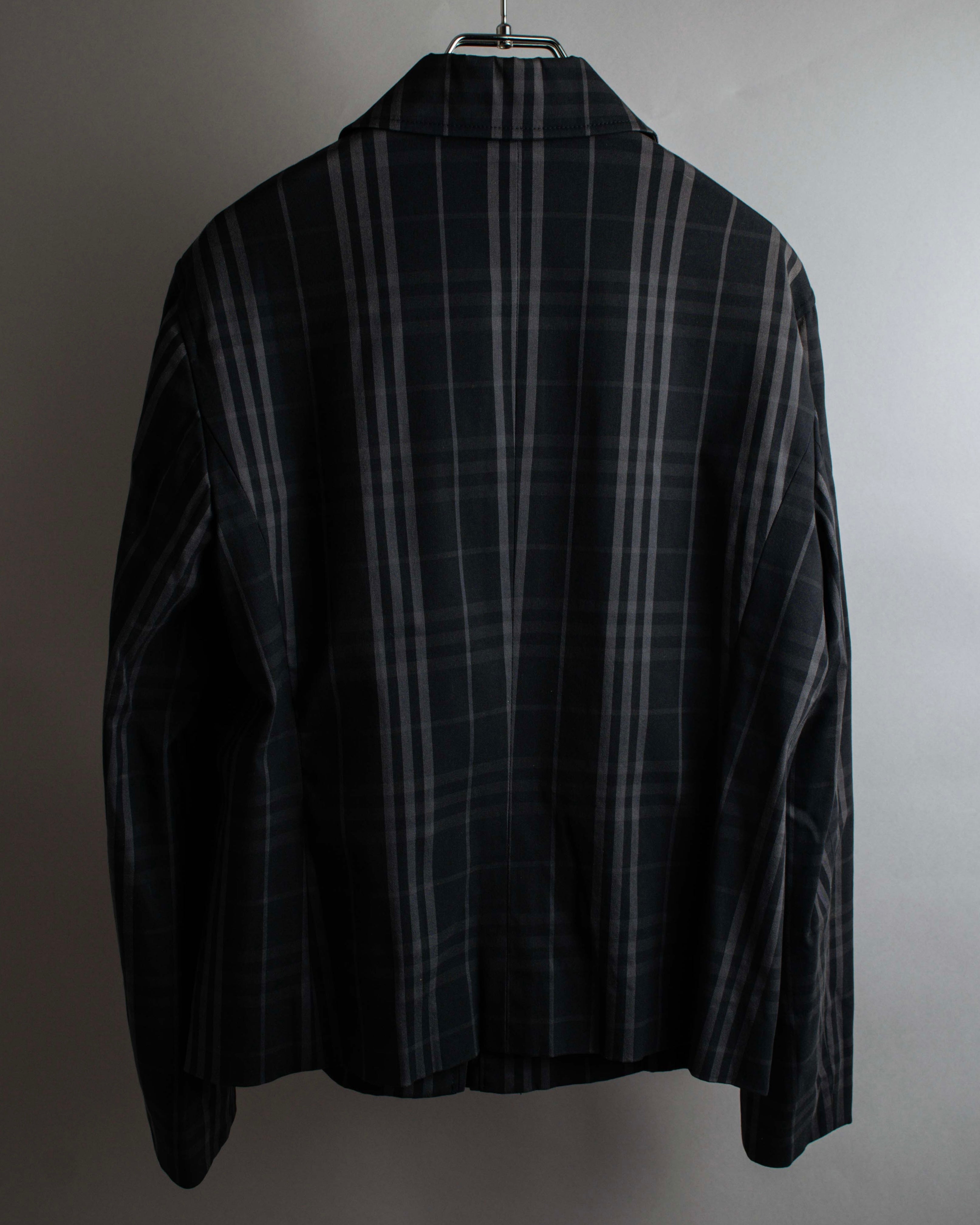 "BURBERRY" Combination leather design check pattern one-shoulder bag