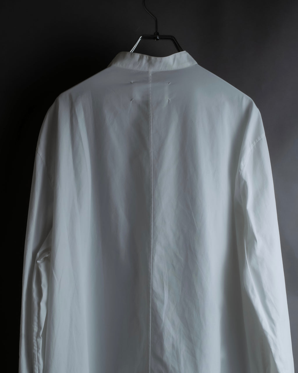 "MAISON MARGIELA" 18AW No-collar design Super long shirt