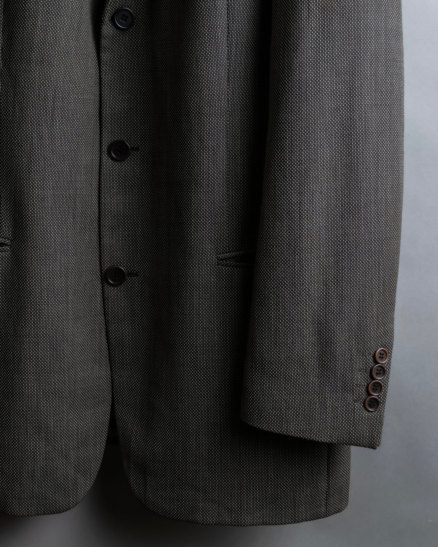 "HUGO BOSS" Woven pattern oversized 3 button tailored jacket