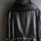 "Dolce & Gabbana" Silver stud design leather 2way coat