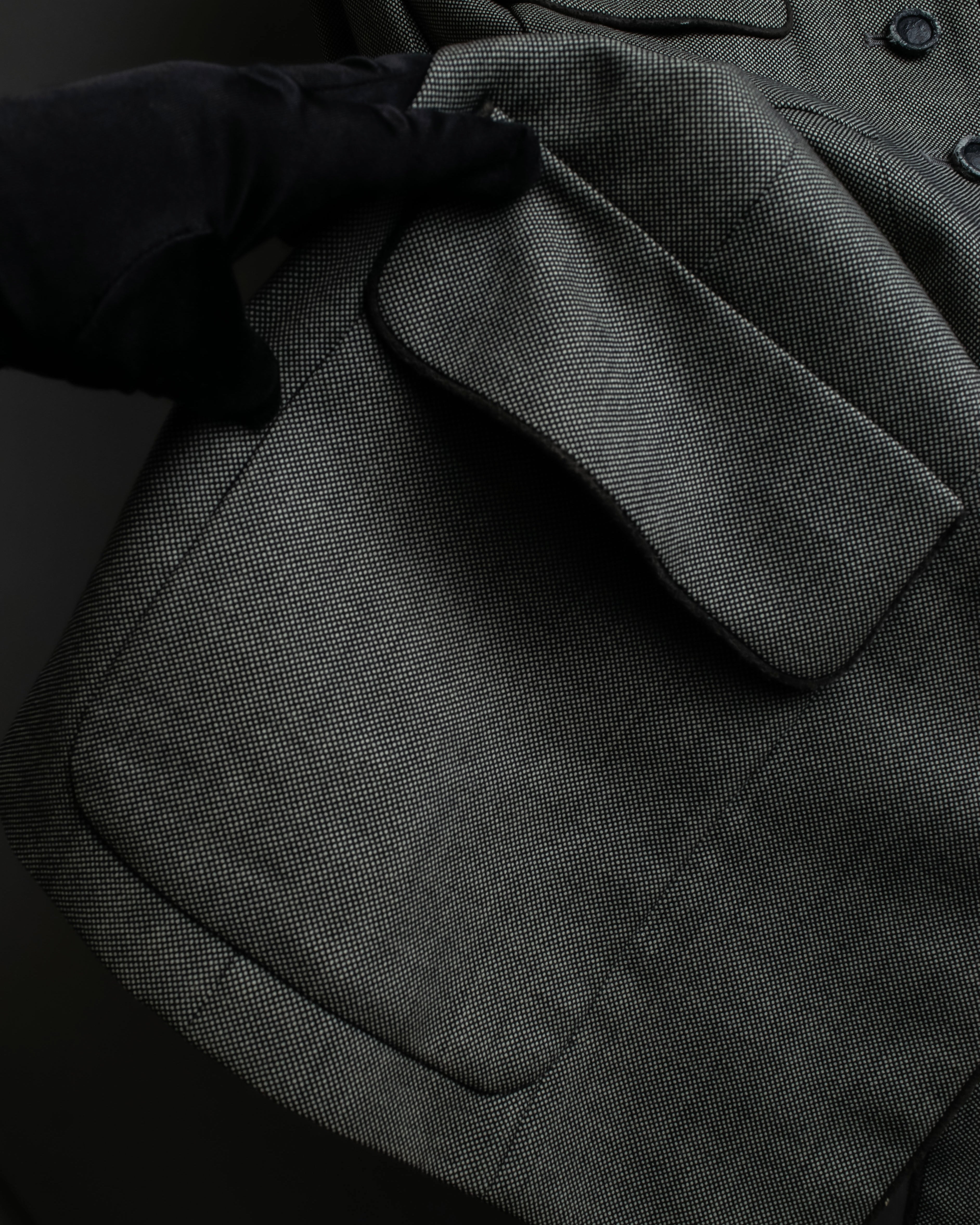 "Christian Dior" Flap pocket detail military tailored jacket