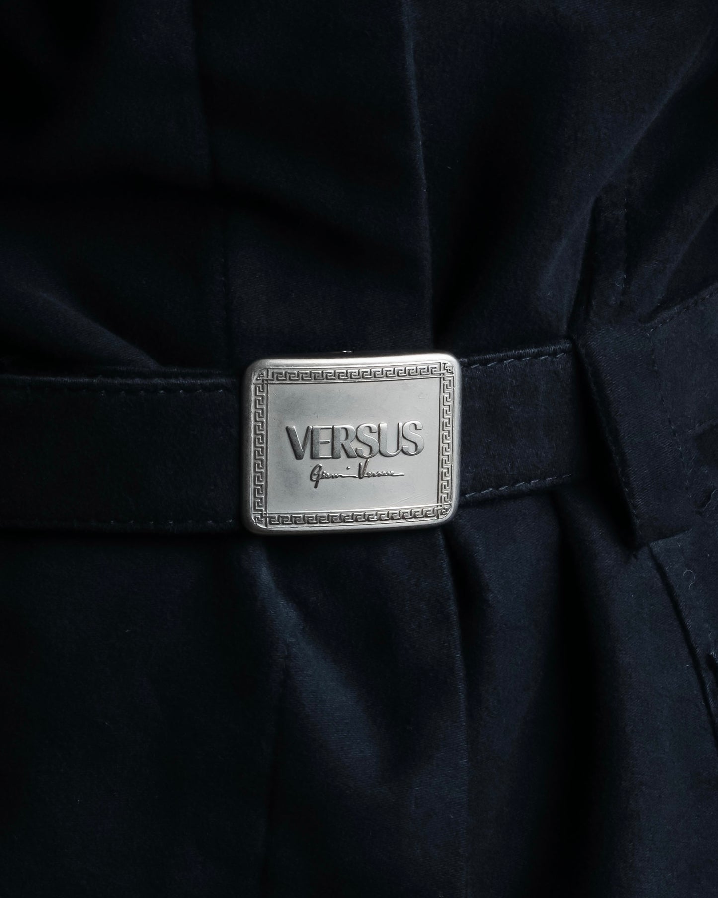 "Versus Versace" Belted design short length stencolor coat