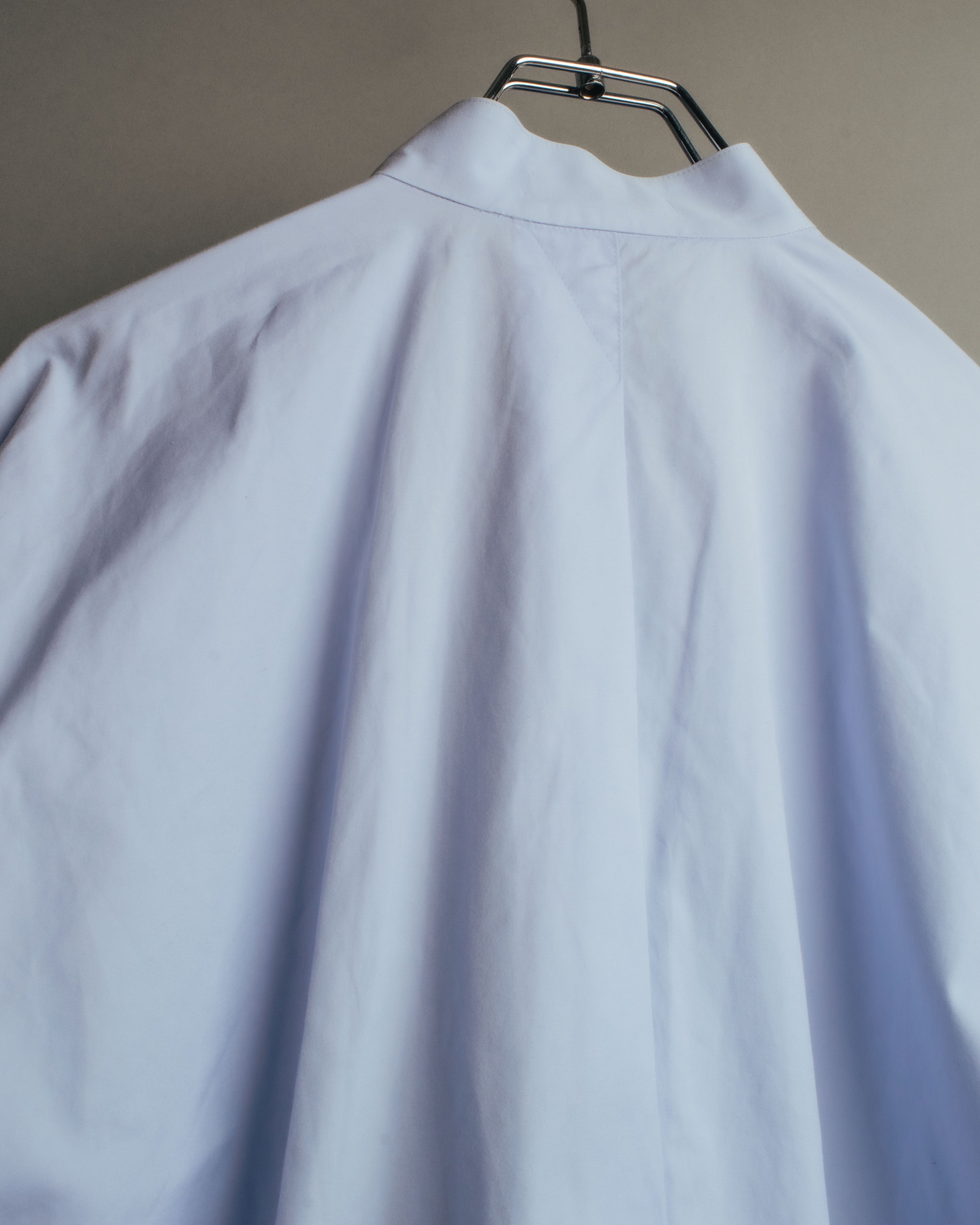 “ISSEY MIYAKE” 90’s-00’s Asymmetric stand collar cotton shirt