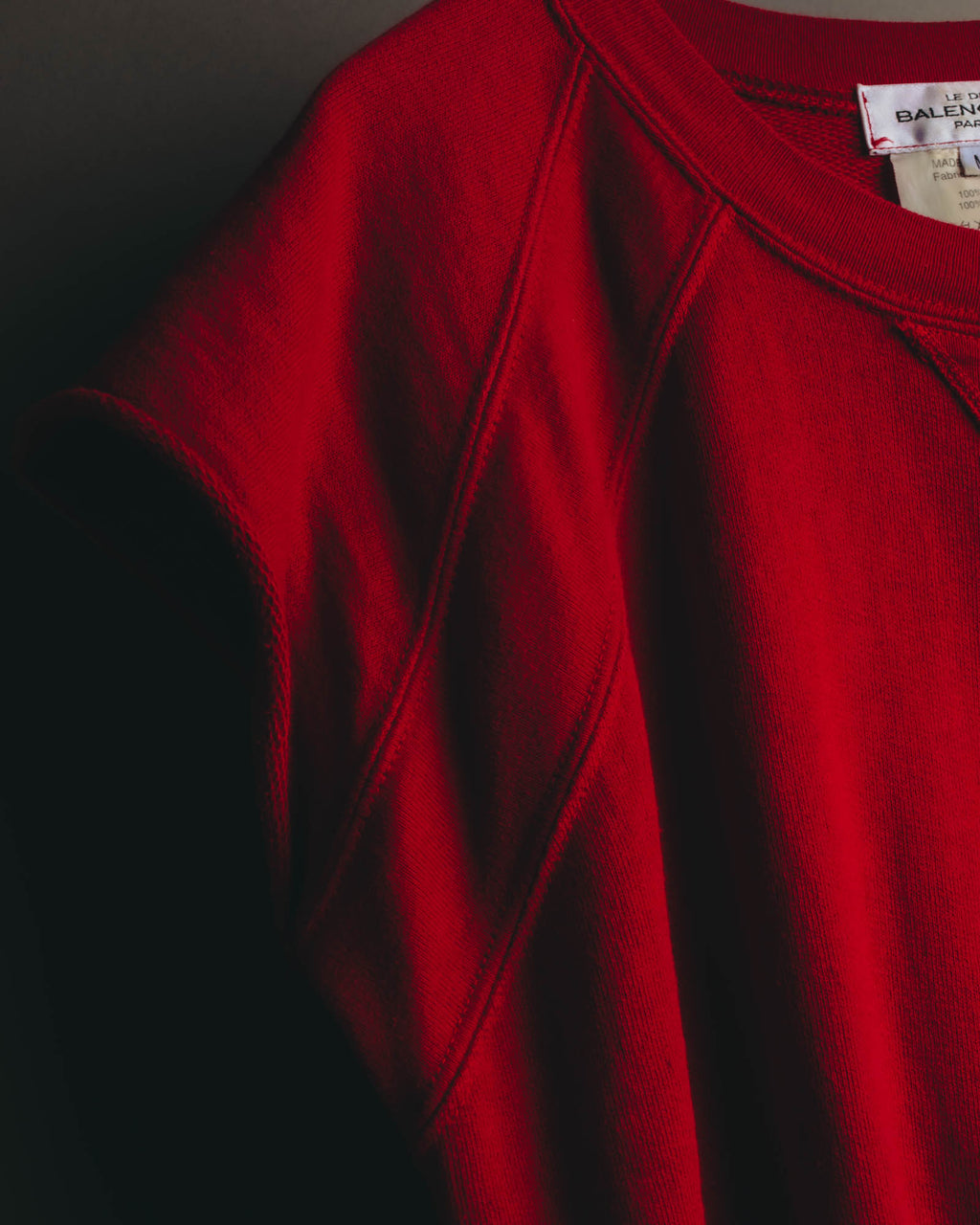 "BALENCIAGA" 00's Sleeveless cotton sweatshirt