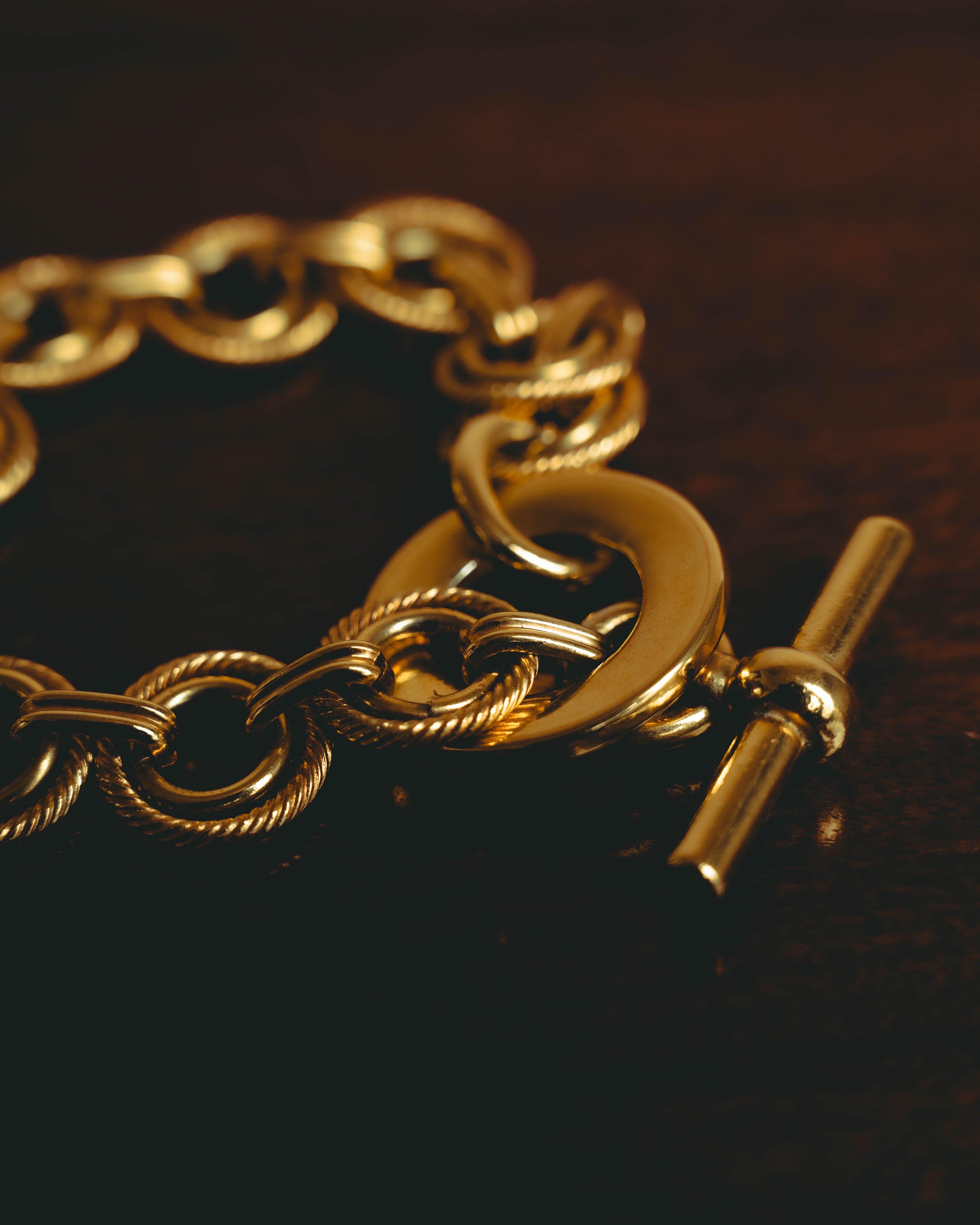–SPECIAL– "CELINE" 90's Sculptural link bracelet