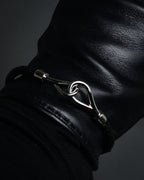 “HERMES” 2000’s Jumbo hook leather gloves