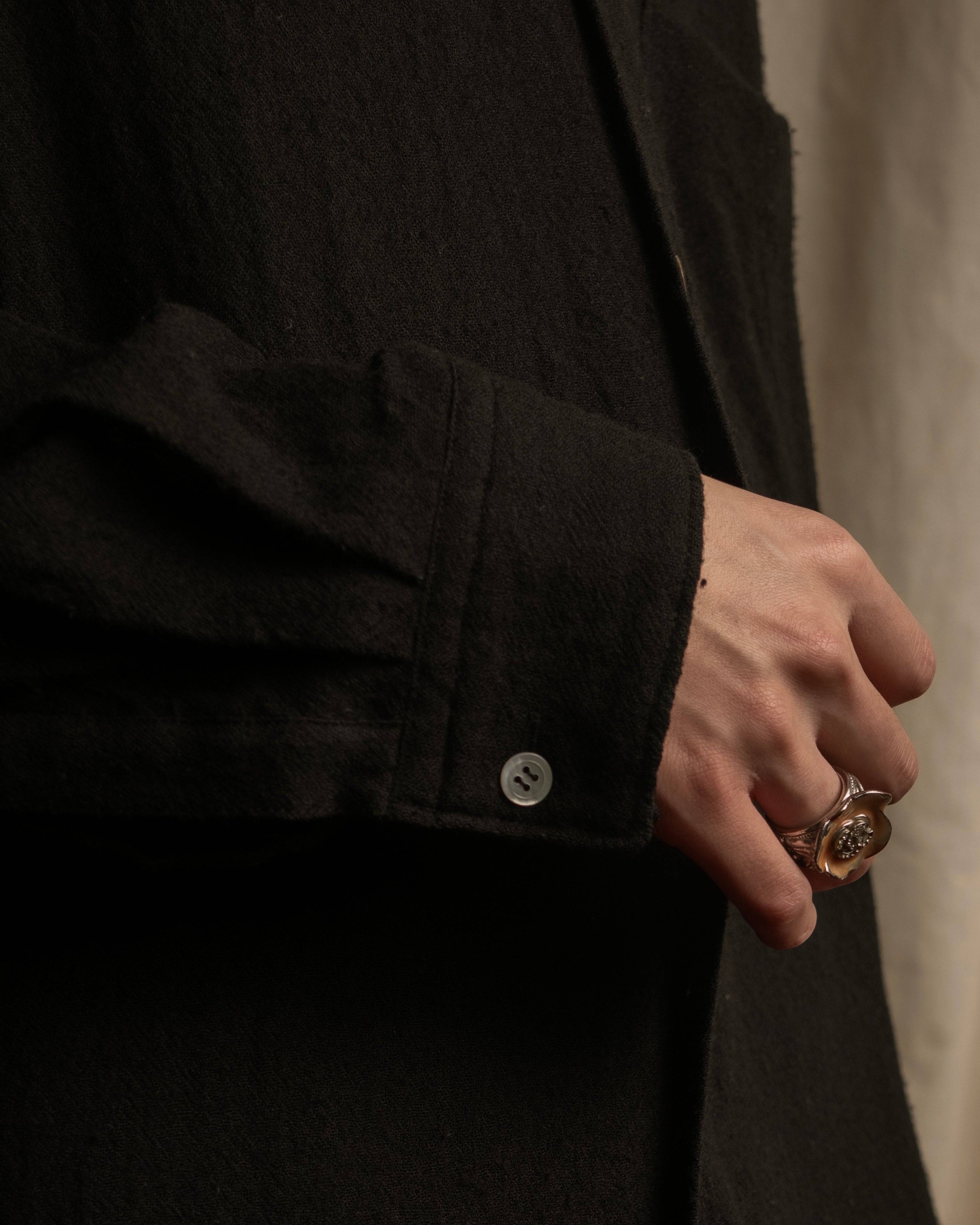 "COMME des GARCONS" 94AW Straight silhouette wool shirt dress