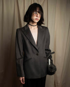 "ARMANI COLLEZIONI" Sharp peak lapel 100% cashmere tailored jacket