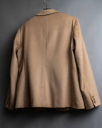 "Max Mara" Waist shape silhouette beige tailored jacket