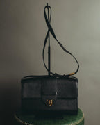 “Yves Saint Laurent” 90’s-00’s Cassandra logo one shoulder leather bag