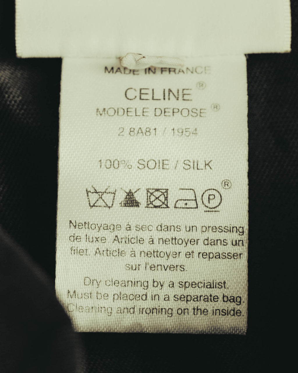 "CELINE" 00's Embellished silk coat
