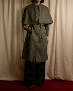"BURBERRYS" Cape-attached design stand collar coat