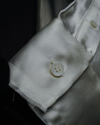 –SPECIAL– "LOEWE" 00’s Satin dolman sleeve destroy edge shirt