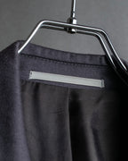 Vintage shoulder construction peak lapel tailored jacket