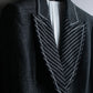 "GIANFRANCO FERRE" Striped＆dotted peak lapel tailored jacket