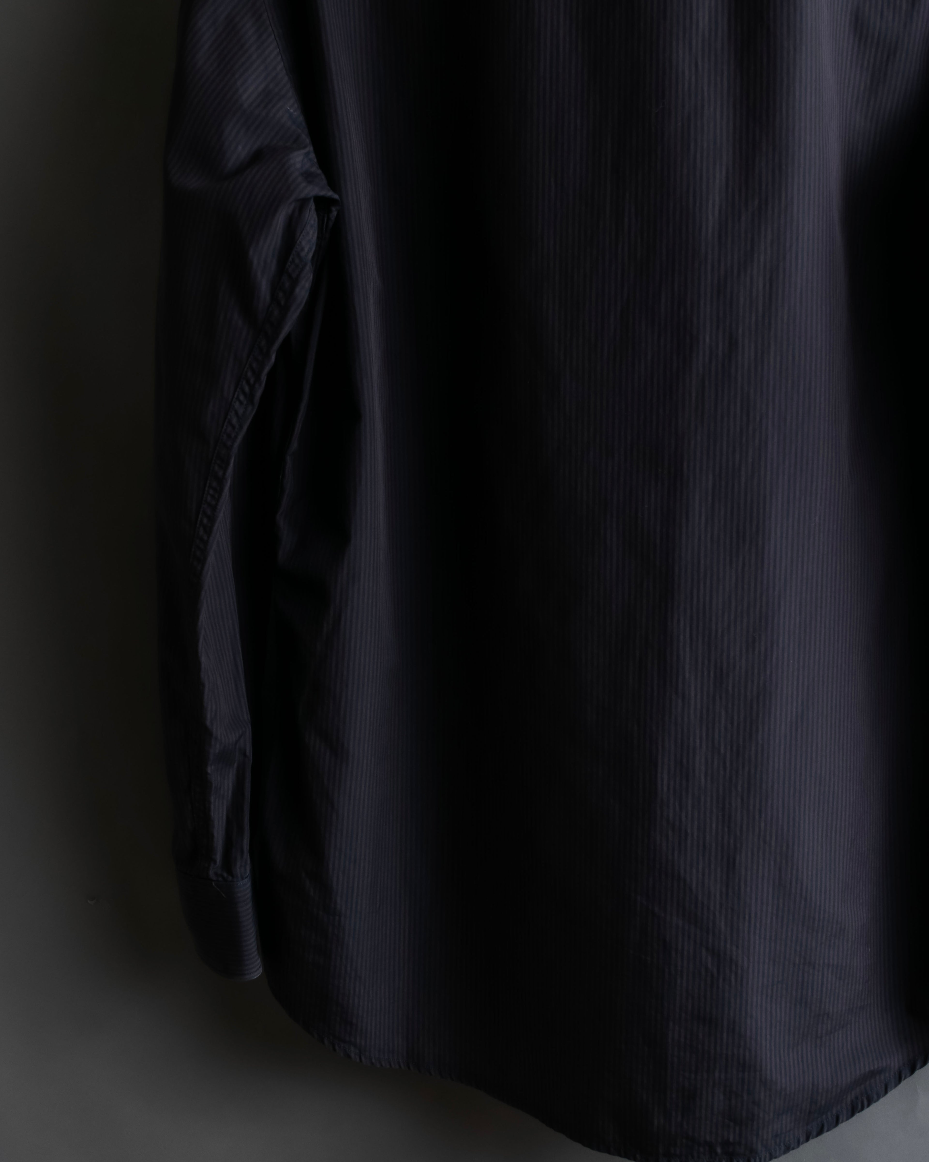 "GUCCI" Slightly glossy pinstripe oversized shirt