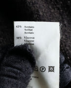 "DOLCE & GABBANA" Fringe scarf included double-breasted coat