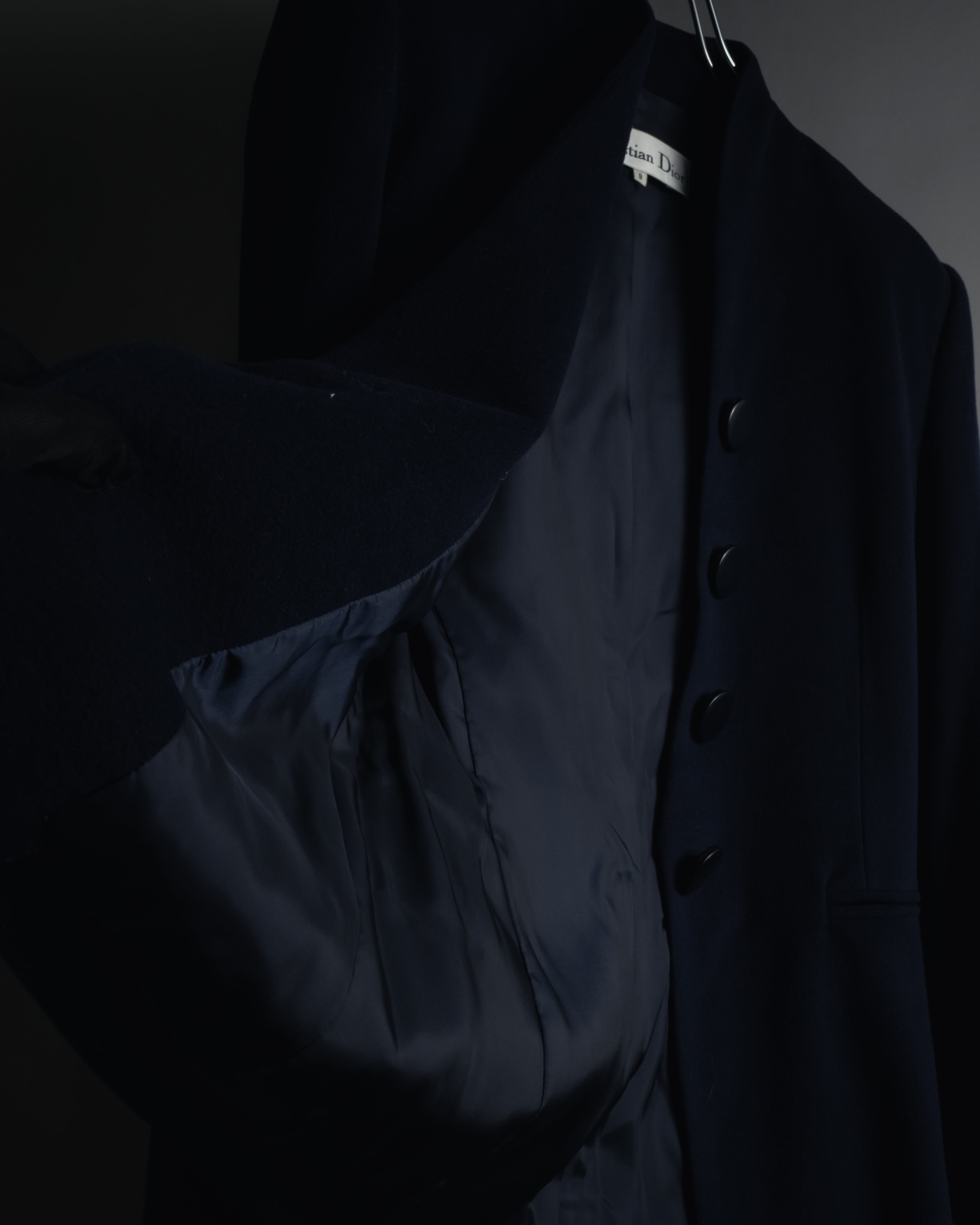 "Christian Dior" 90’s Stand-up collar shaped jacket