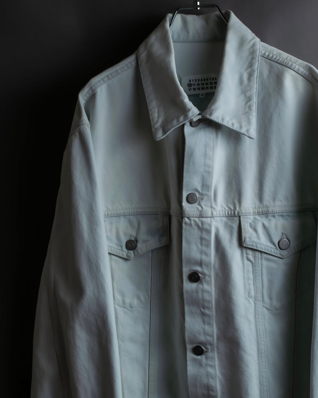 "MAISON MARGIELA" 20SS Washed pale blue denim jacket