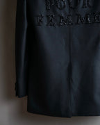 "GUCCI" Pre-Fall 2018 collection message embroidered shawl collar jacket