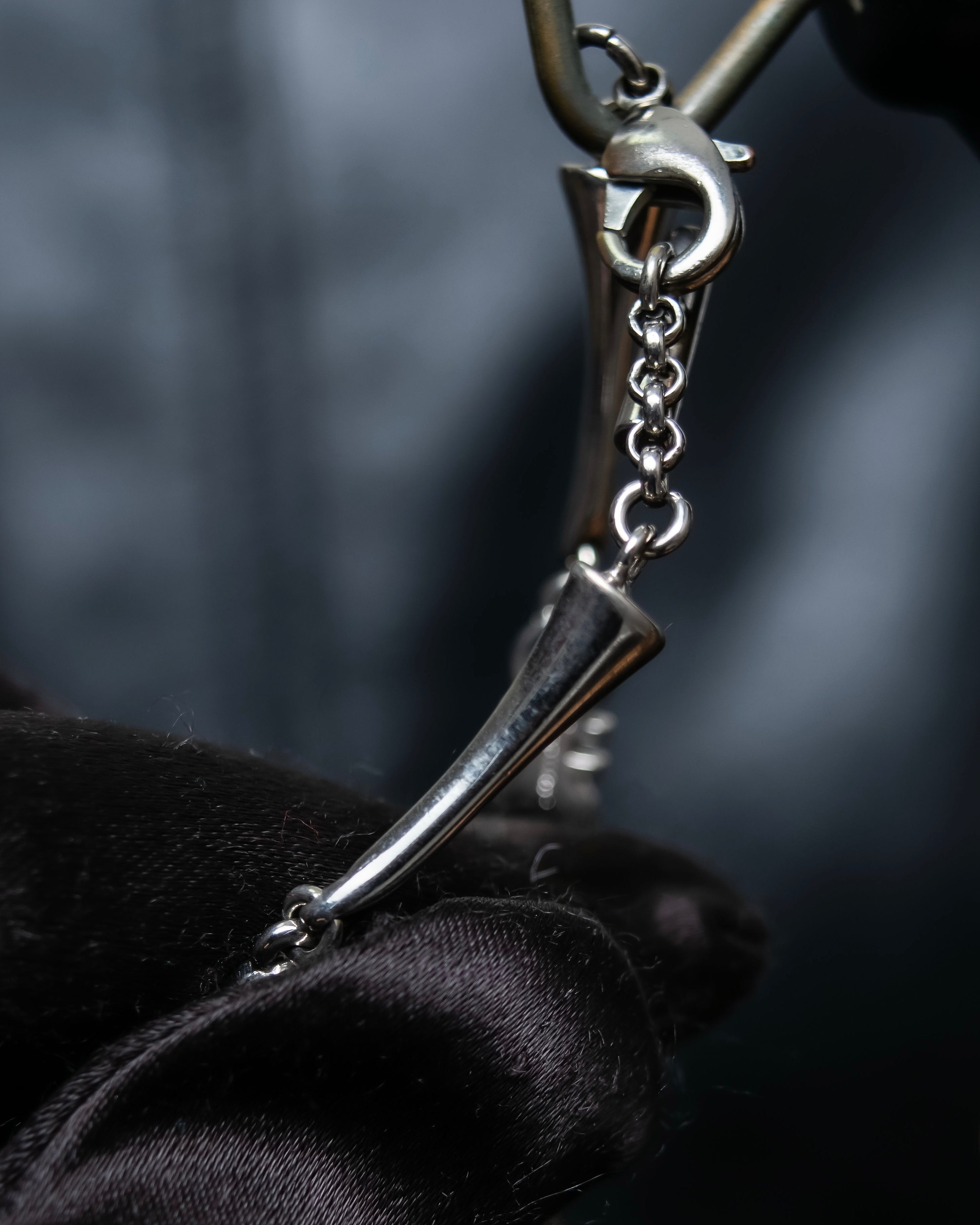 "Salvatore Ferragamo" silver gangini logo chain bracelet